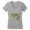 happy when duck hunting Women's V-Neck T-Shirt