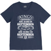 Real Kings Are Born On September 25 V-Neck Tee
