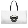 gas mask Weekender Totes