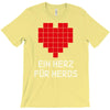 nerd shirt design  herz f&uuml;r nerds computer gaming fun big bang minecr T-Shirt