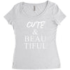 cute beautiful Women's Triblend Scoop T-shirt