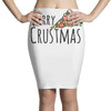 merry crustmas christmas pizza Pencil Skirts