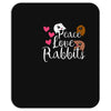 peace love rabbits Mousepad