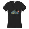 jurassic story Women's V-Neck T-Shirt