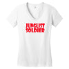 junglist soldier Women's V-Neck T-Shirt