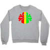 rasta skull and crossbones Crewneck Sweatshirt