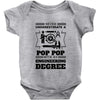Never Underestimate A Pop Pop With An Engineer Degree Baby Onesie