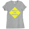 belly on board beer Ladies Fitted T-Shirt