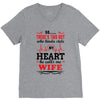 There's This Boy Who Stole My Heart He Calls Me Wife V-Neck Tee