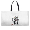 anxious cat Weekender Totes