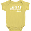 evolution of ska funny Baby Bodysuit