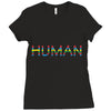 human Ladies Fitted T-Shirt