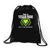 vegan mom's are superheroes! Drawstring Bags