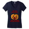 Let Go Afraid (f141) Women's V-Neck T-Shirt