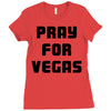 pray for las vegas Ladies Fitted T-Shirt