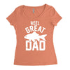 reel great dad Women's Triblend Scoop T-shirt