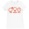 man woman geek Ladies Fitted T-Shirt