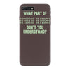 what part of binary code don't you understand iPhone 7 Plus Case