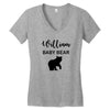 Daddy Bear - Baby Bear Custom Name Women's V-Neck T-Shirt