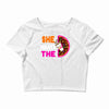 She Wants The D - Dunkin Donuts Crop Top