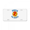 pizza on earth License Plate