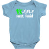 zombie fast food  funny Baby Onesie