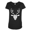 poly deer Maternity Scoop Neck T-shirt
