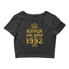 kings are born in 1992 Crop Top