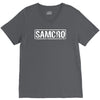 samcro funny retro biker gang sons fancy dress anarchy vintage V-Neck Tee