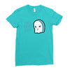 boo sheet Ladies Fitted T-Shirt