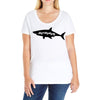 Momma Shark Ladies Curvy T-Shirt