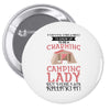 camping lady Pin-back button