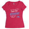 i never dreamed i'd be a super hot accountant but here iam, killing it Women's Triblend Scoop T-shirt