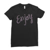 cute enjoy Ladies Fitted T-Shirt