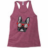 frenchie hipster Racerback Tank