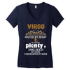 Virgo Hated By Many Wanted By Plenty Disliked By Some Confronted By No Women's V-Neck T-Shirt