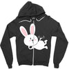 gym rabbit Zipper Hoodie