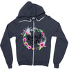 floral baby girl Zipper Hoodie