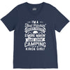 love love love camping! V-Neck Tee