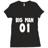 big man little man father son matching1 Ladies Fitted T-Shirt