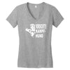 vorsicht kampfhund  funny Women's V-Neck T-Shirt