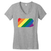 Pennsylvania LGBT Rights Women's V-Neck T-Shirt