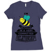 I Am Bee Actually In A Very Commited Relationship Ladies Fitted T-Shirt