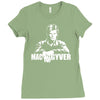 mac gyver schwarz Ladies Fitted T-Shirt