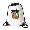 pirates face Drawstring Bags
