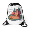 Let's Go Camping Drawstring Bags