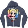 harley quinn Zipper Hoodie