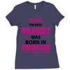 The Best Grammy Was Born In February Ladies Fitted T-Shirt