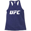 ufc white logo Racerback Tank