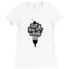 eat all you want Ladies Fitted T-Shirt